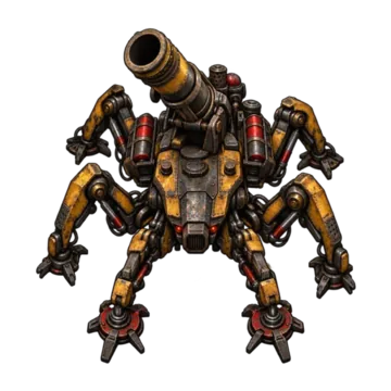 Siege Crawler, a walking mortar platform hostile